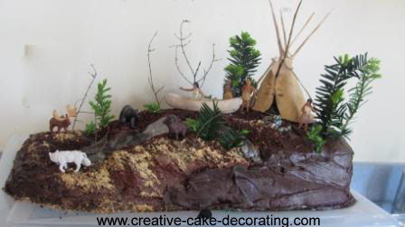 Native American Woodlands Cake