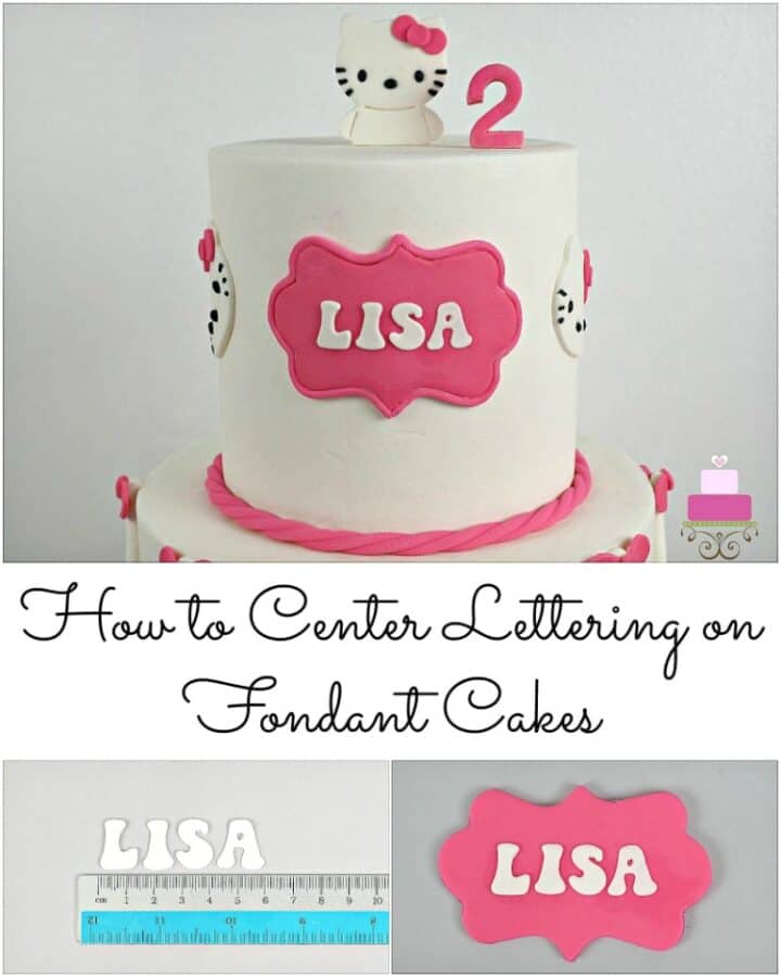 Cake Lettering (How to Align Letters on Cakes) Decorated Treats
