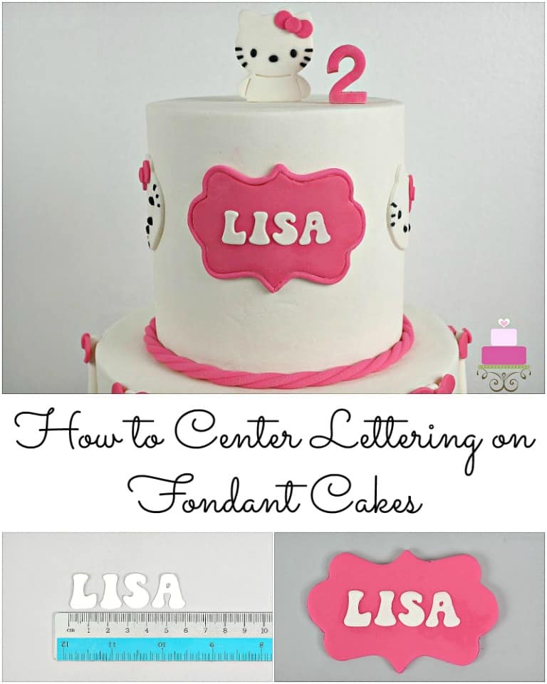 Poster on how to center lettering on cakes