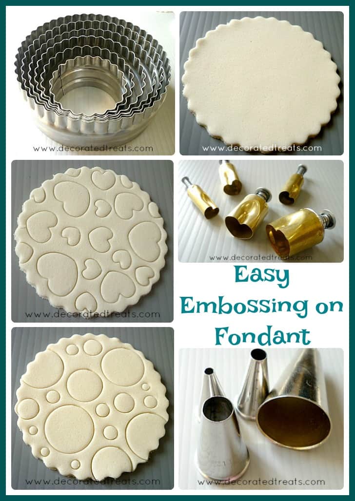 Fondant Embossing Technique for Cake Decorating Decorated Treats