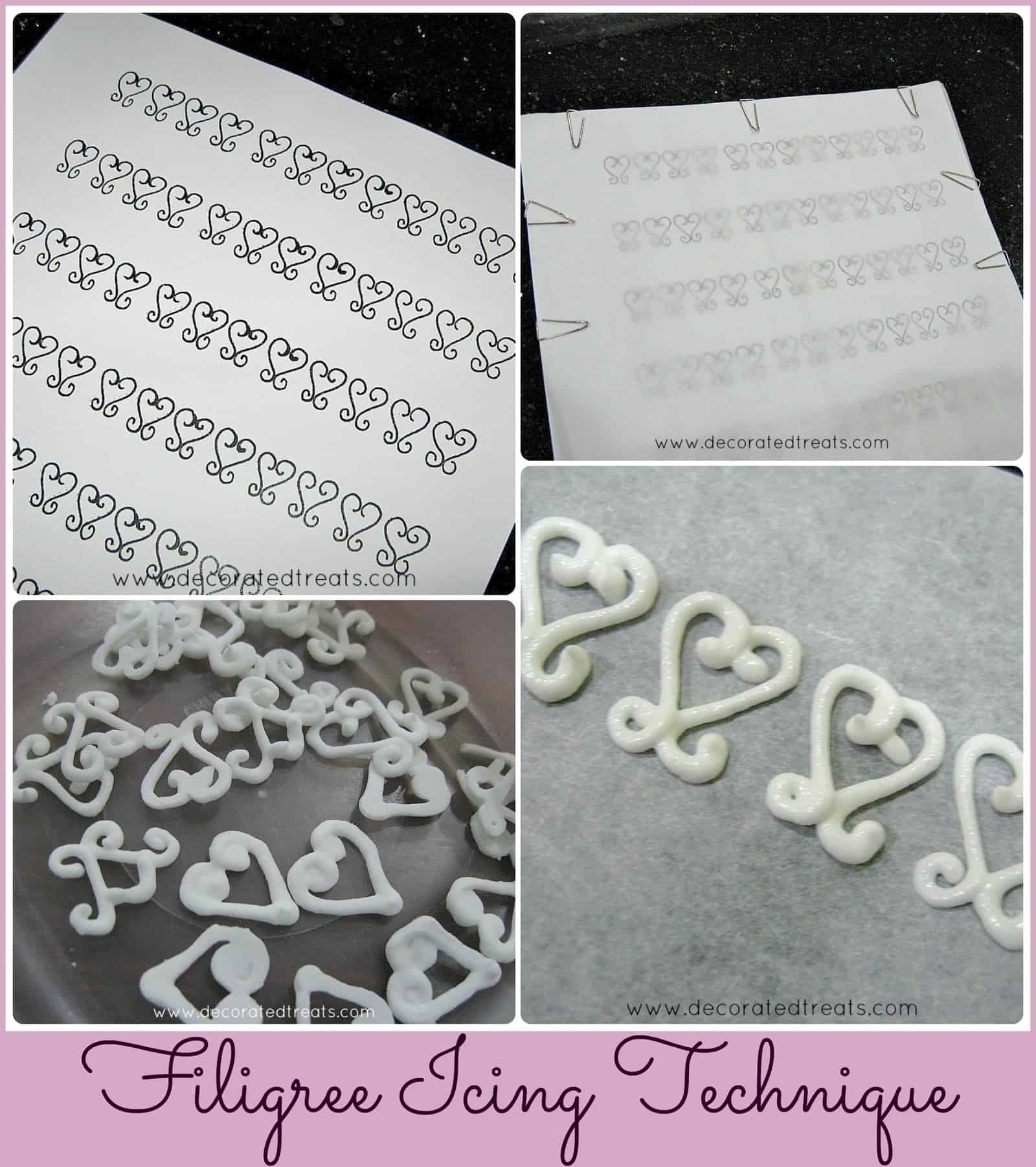 Poster for filigree icing technique
