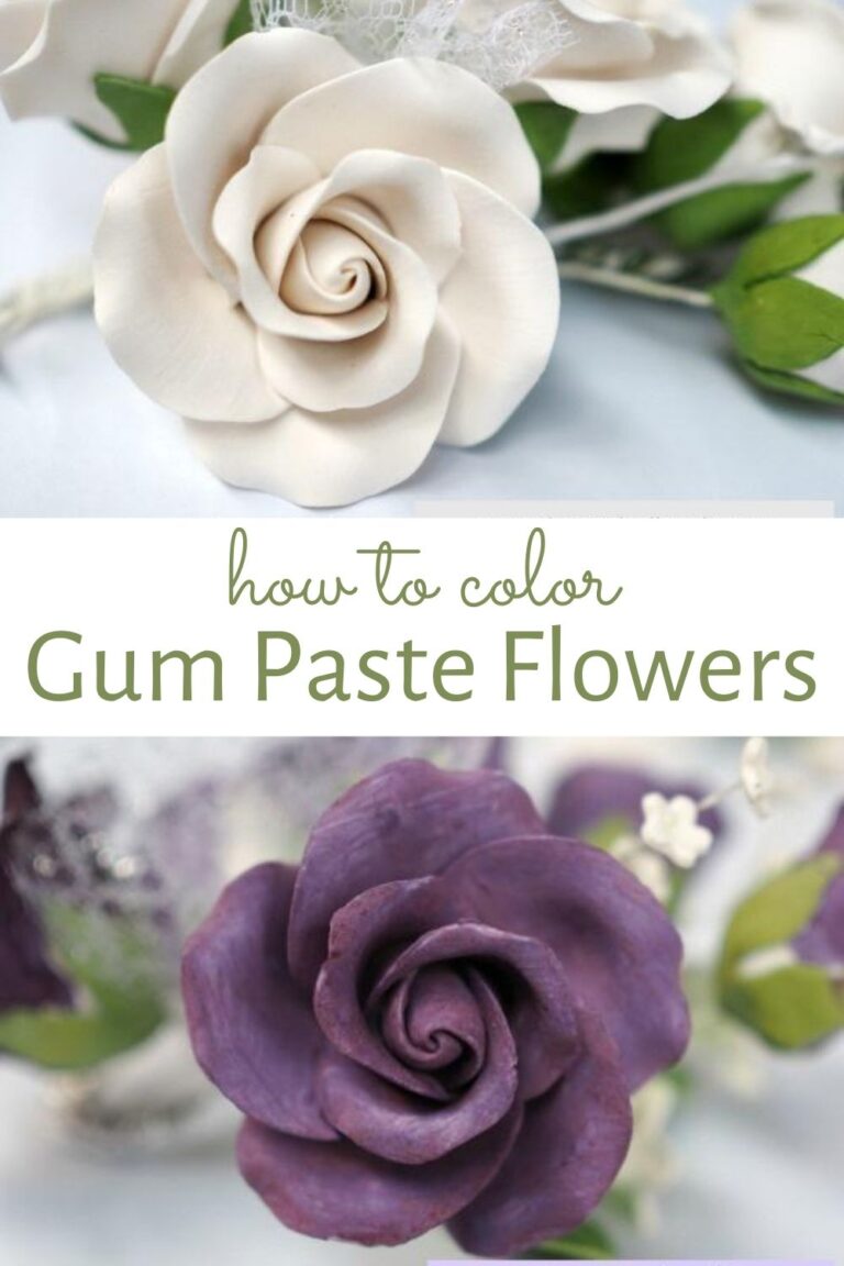 How to Color Gum Paste Flowers (Quick & Easy Technique) Decorated Treats