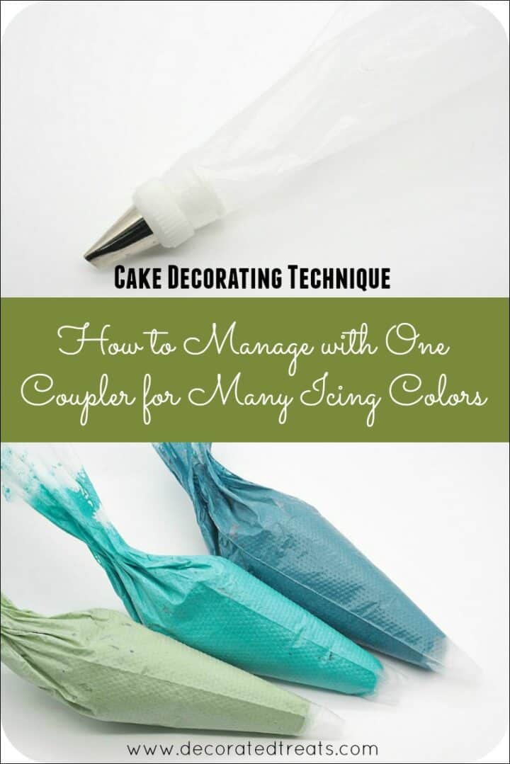 How to Manage with One Coupler for Many Icing Colors Decorated Treats