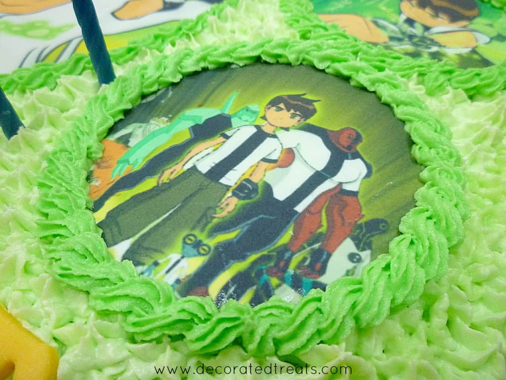 Ben 10 Birthday Cake Decorating Idea for Boys - Decorated Treats