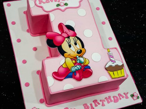 Minnie Mouse 1st Birthday Cake - How to Make | Decorated Treats