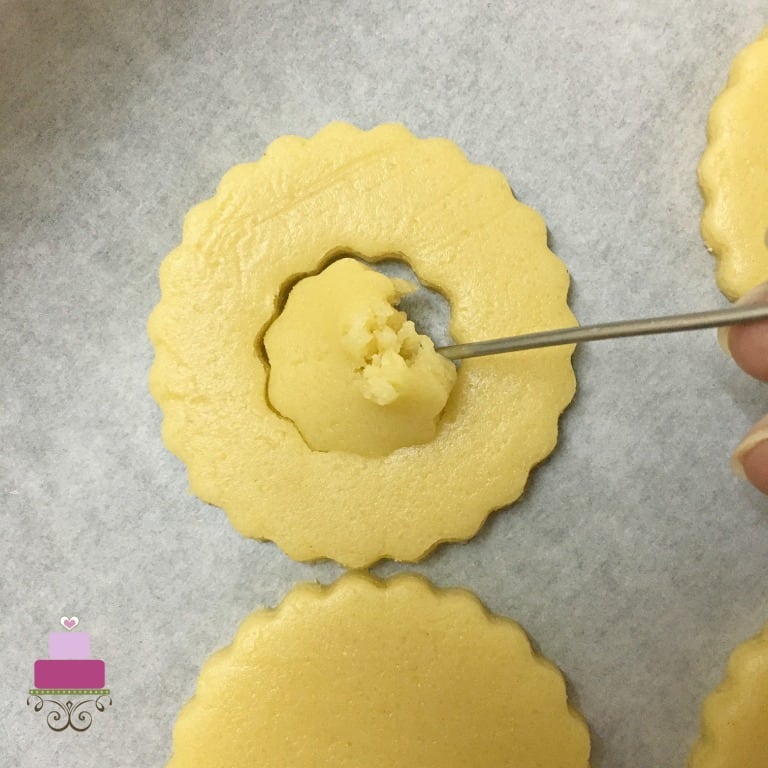 Removing the center of a cookie
