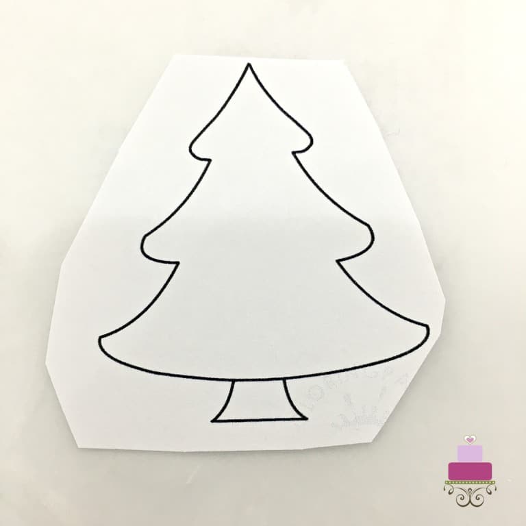 Christmas tree paper template
