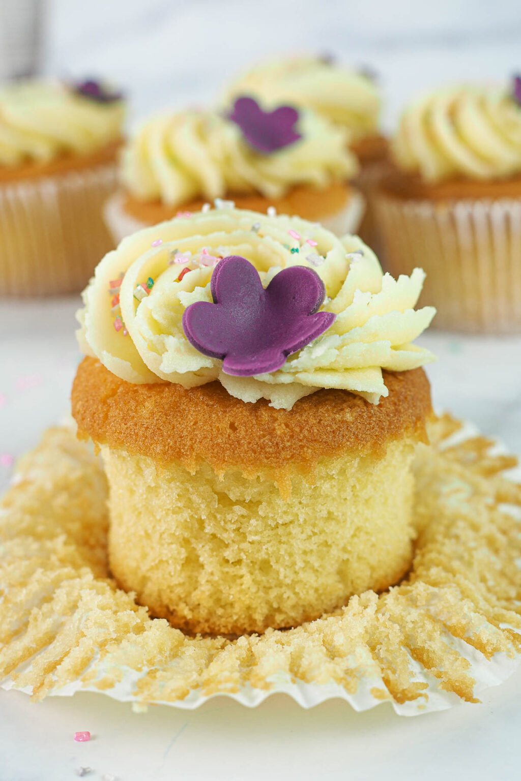 Vanilla Cupcakes from Scratch (Perfectly Moist!) Decorated Treats