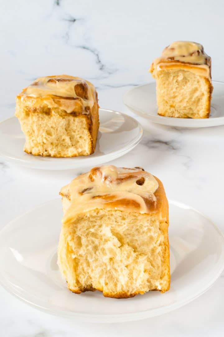 Coffee Rolls with Coffee Cream Cheese Glaze Decorated Treats