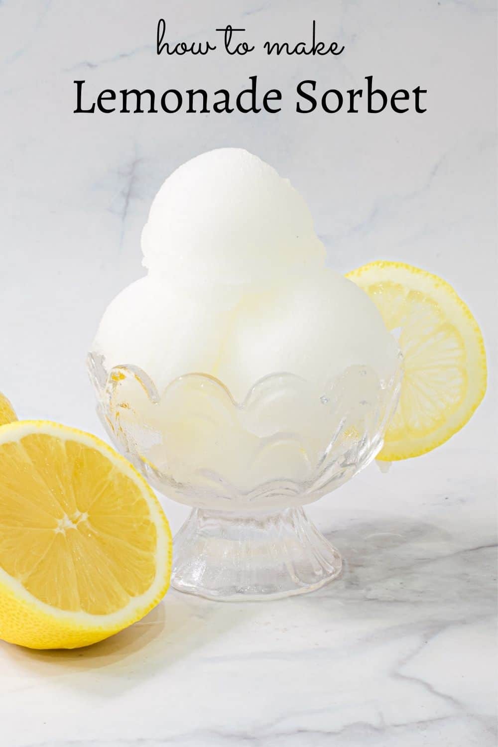 Easy Lemonade Sorbet (How to Make) Decorated Treats