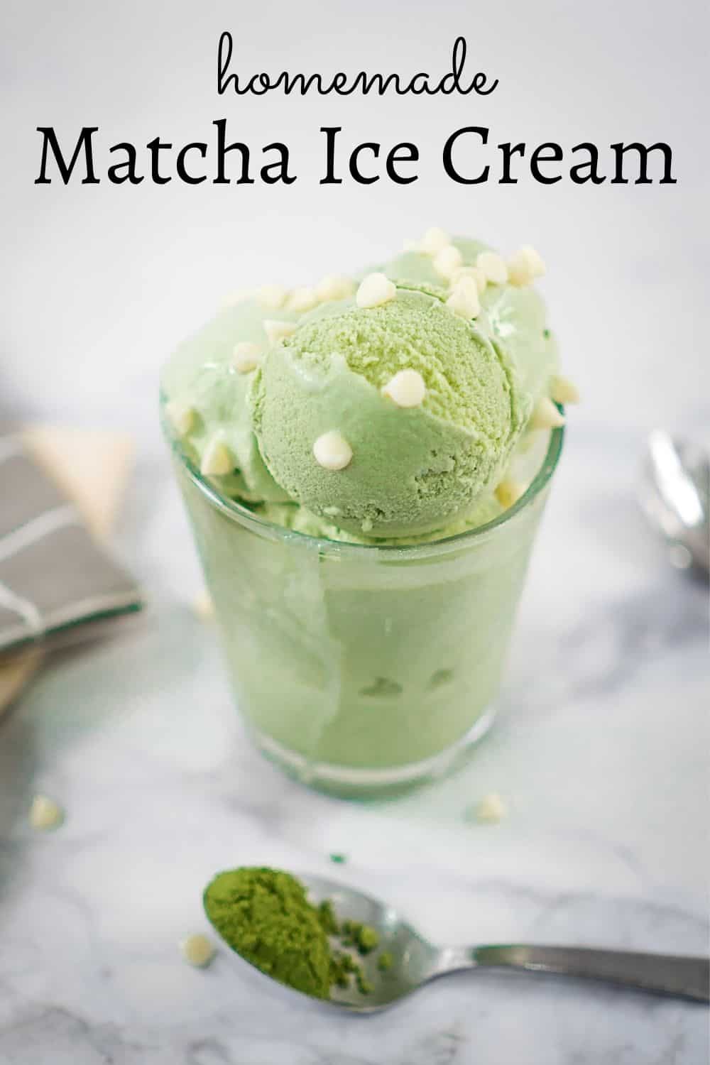Matcha Ice Cream (Green Tea Ice Cream) Decorated Treats