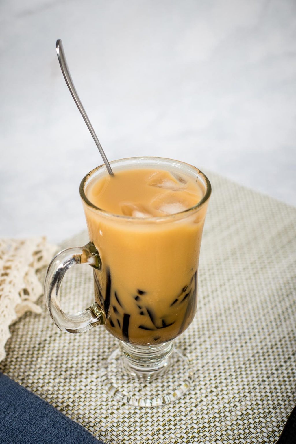 Grass Jelly Milk Tea Easy Bubble Tea Recipe Decorated Treats