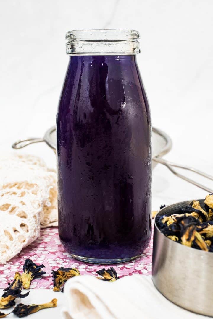 Butterfly Pea Syrup (Easy Homemade Recipe) Decorated Treats