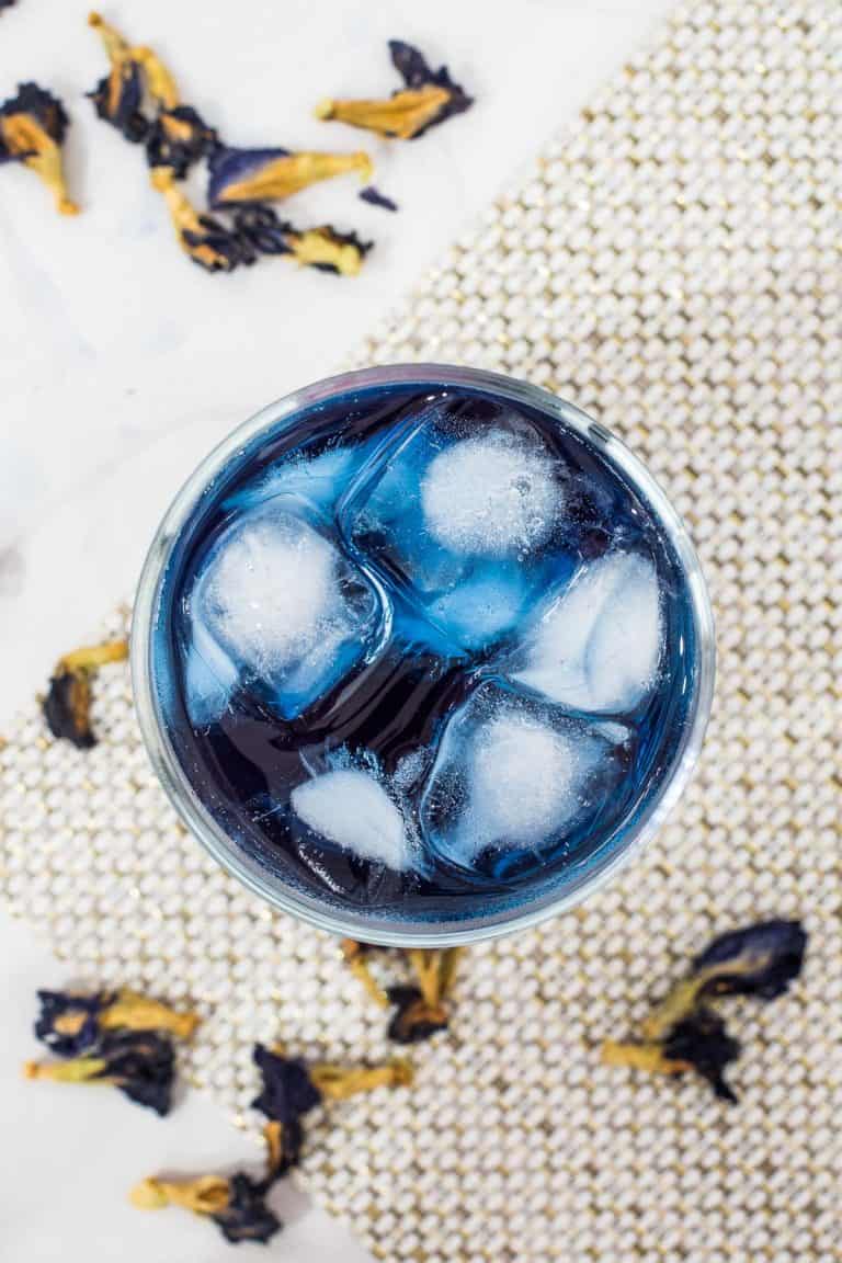 Butterfly Pea Flower Drink (Easy Blue Pea Tea Recipe) Decorated Treats