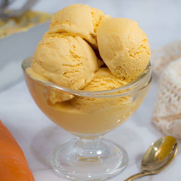 Carrot Ice Cream Simple Homemade Recipe Decorated Treats