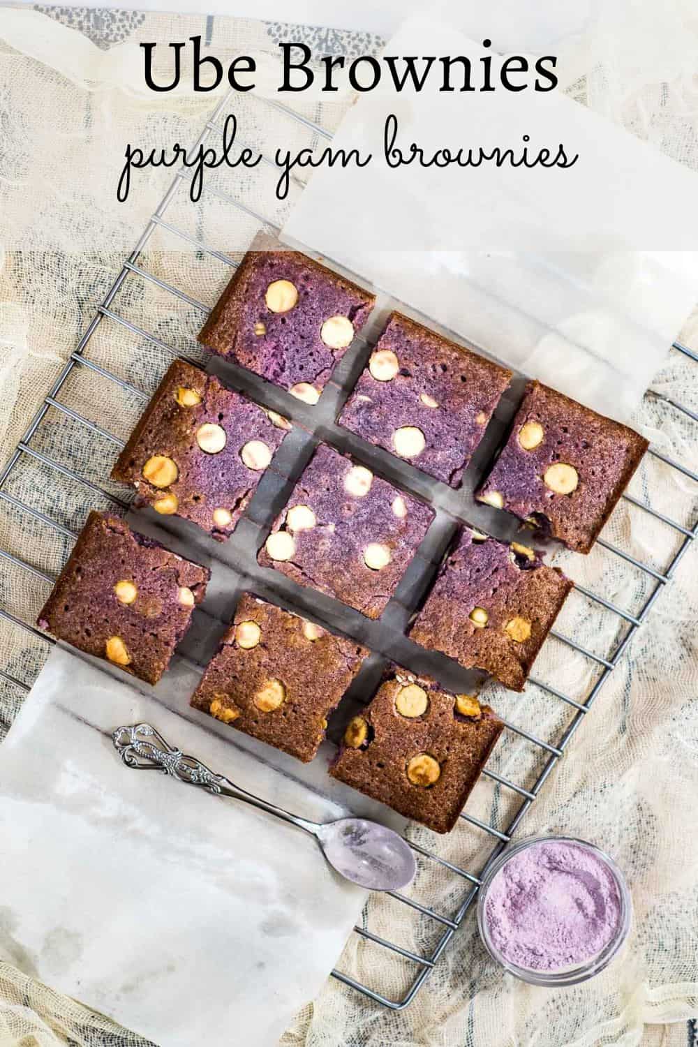 Ube Brownies (Fudgy Purple Yam Brownie Recipe) Decorated Treats