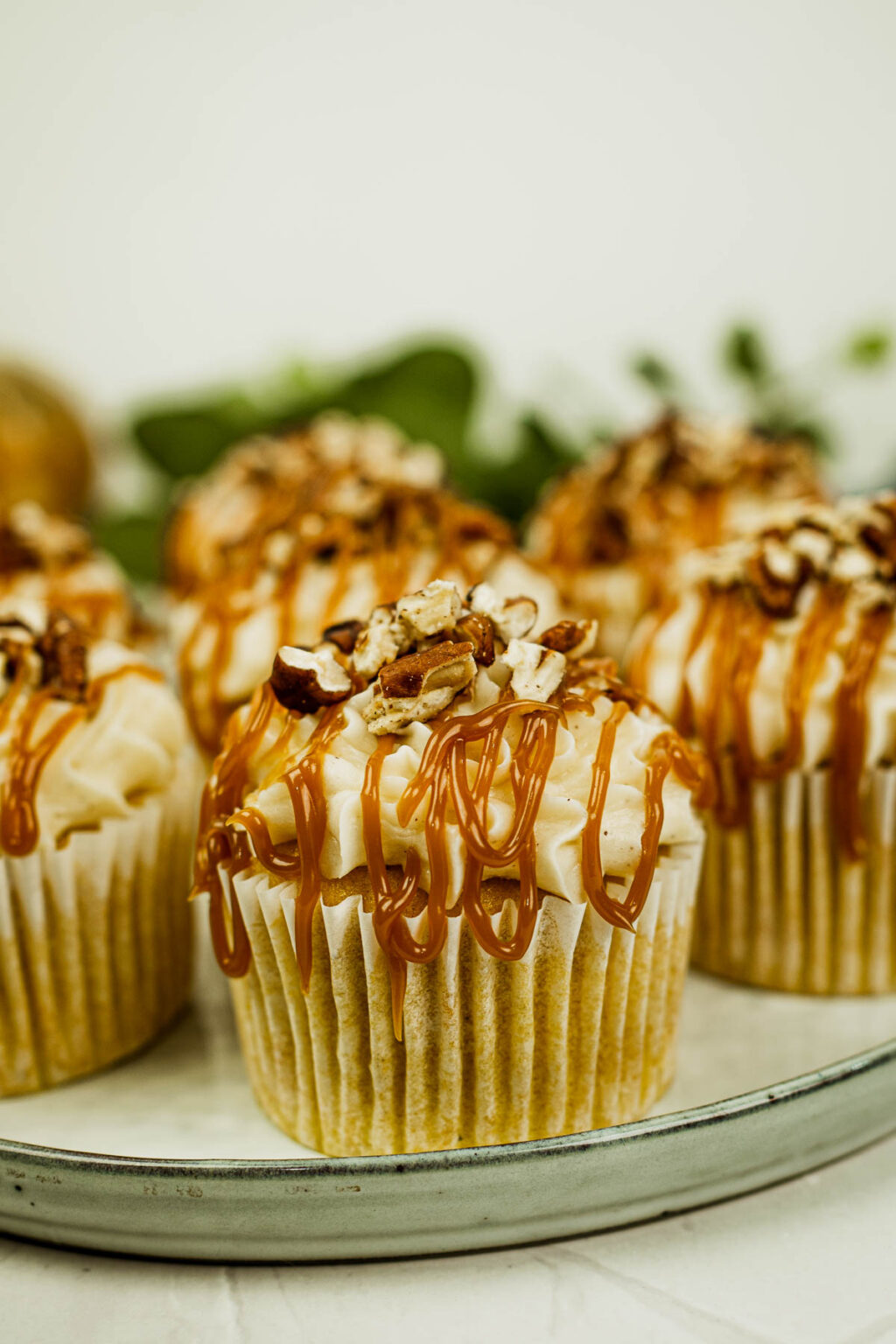 Salted Caramel Pumpkin Cupcakes Decorated Treats