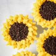 Sunflower cupcakes.